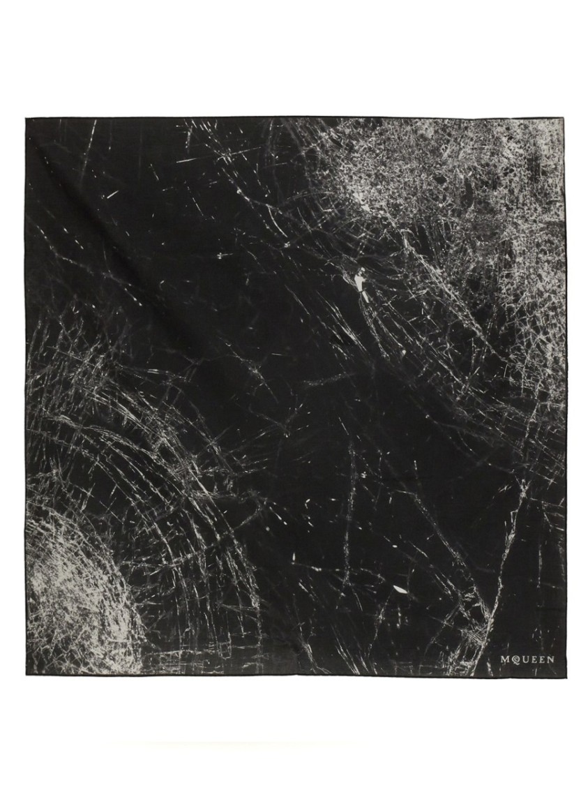 ALEXANDER MCQUEEN ALEXANDER MCQUEEN COTTON SCARF