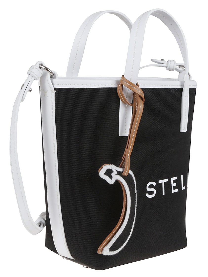 Stella Mccartney Sustainable Shoulder Tote Handbag In Black