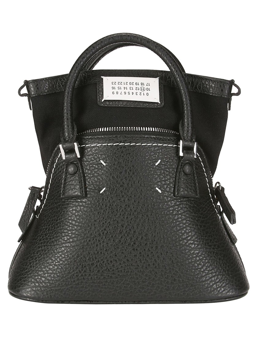 Maison Margiela 5ac Classique Micro Leather Handbag In Black
