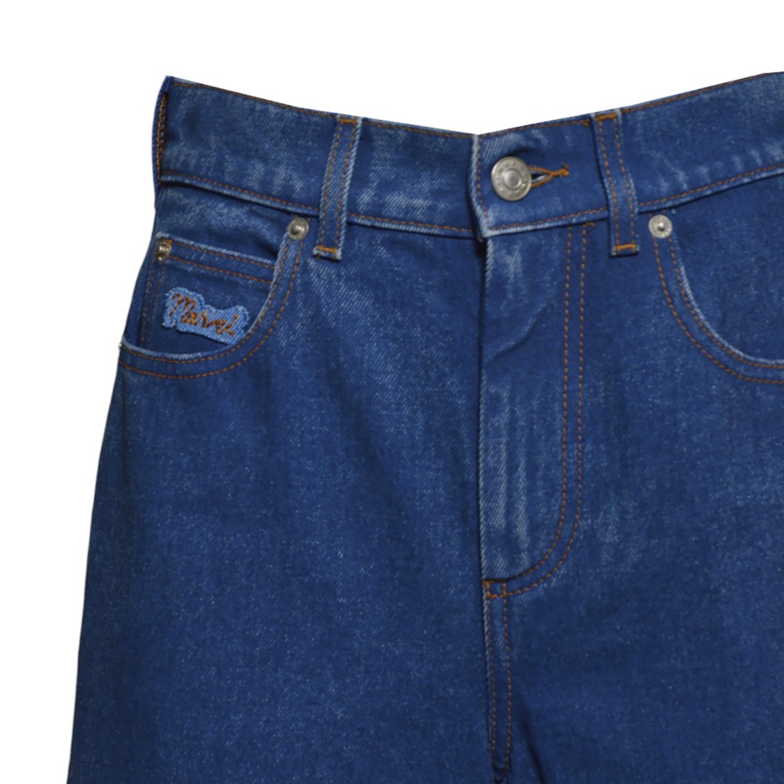 MARNI MARNI WIDE LEG JEANS IN BLUE DENIM