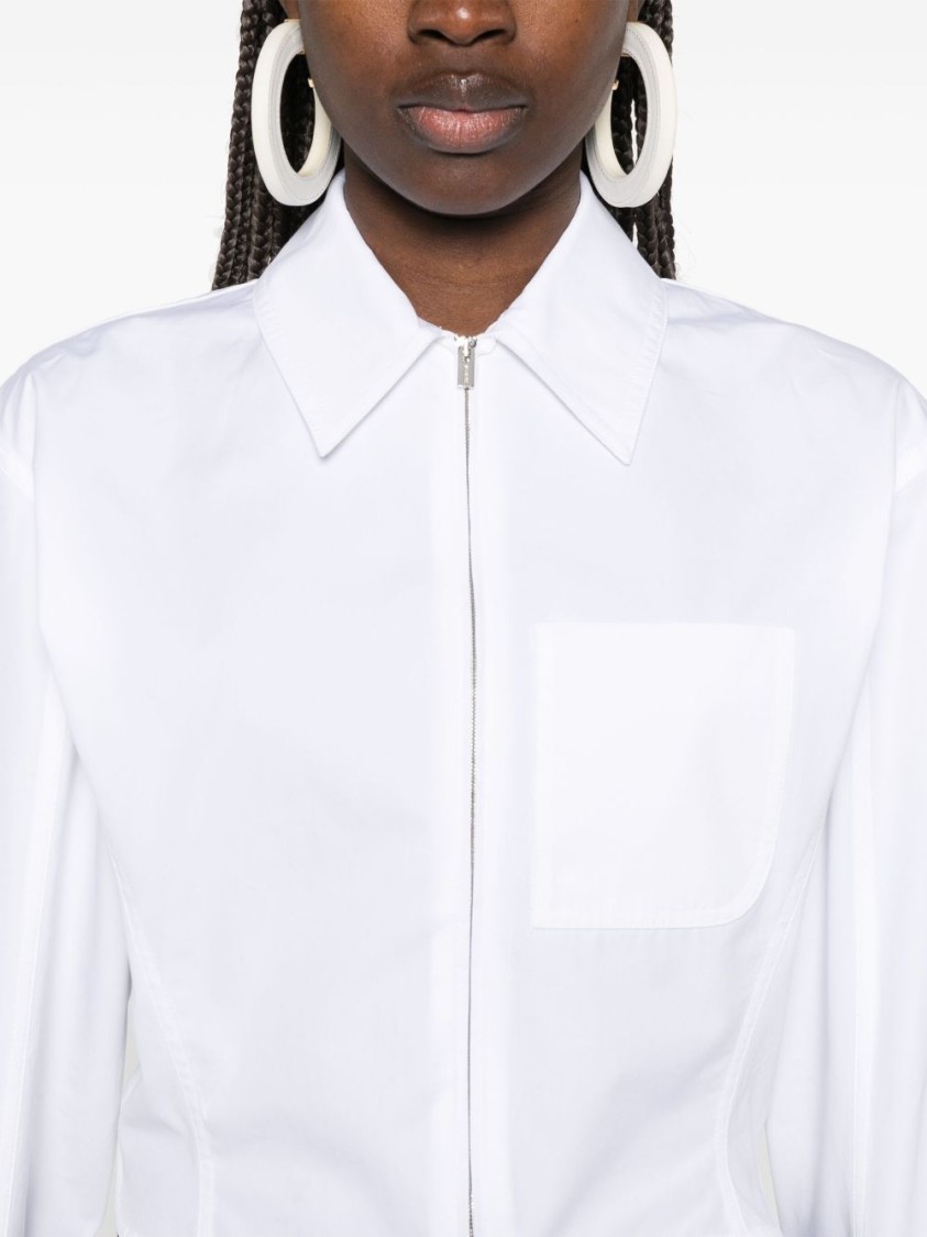 Jacquemus Women La Chemise Bahia Courte Shirt In White