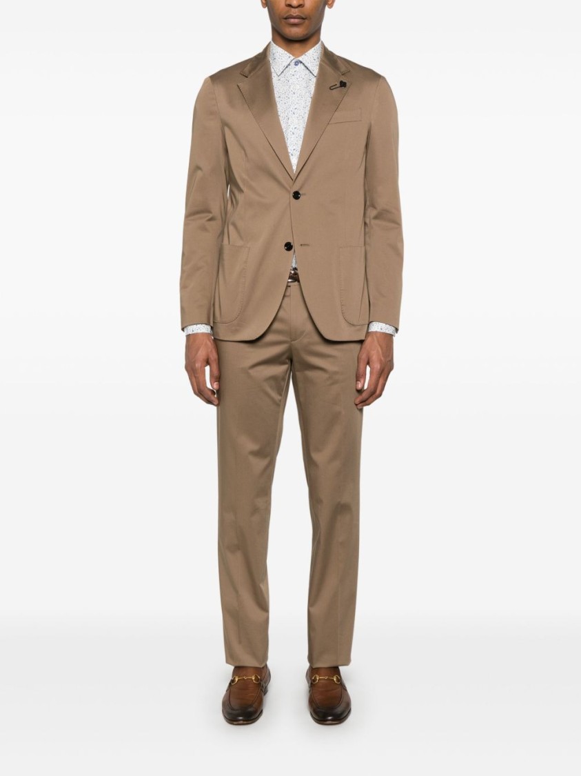 Shop Paul Smith Tailored Fit Shirt With Delicate Floral Pattern In Blue