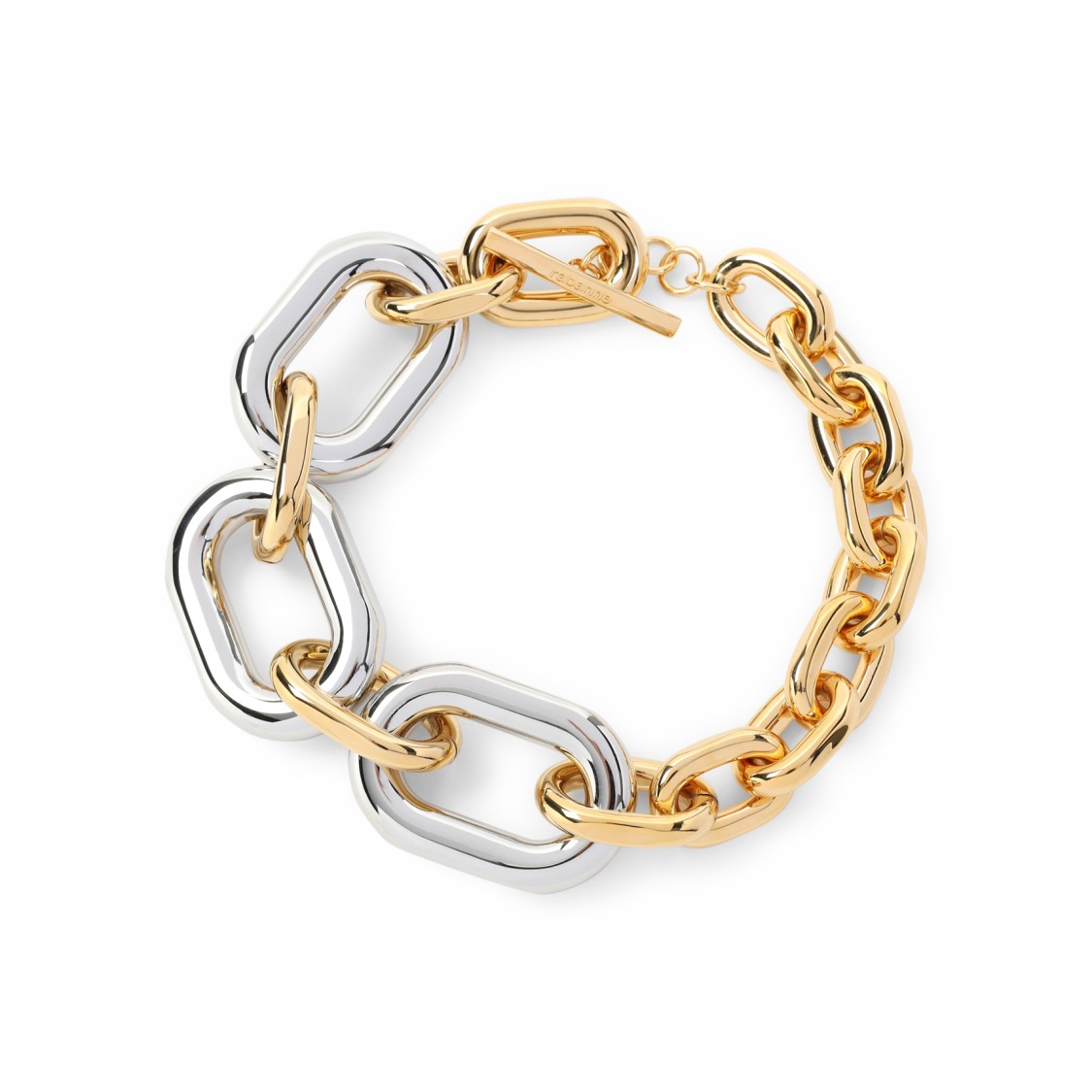Rabanne Chunky Aluminum Chain Necklace In Gold