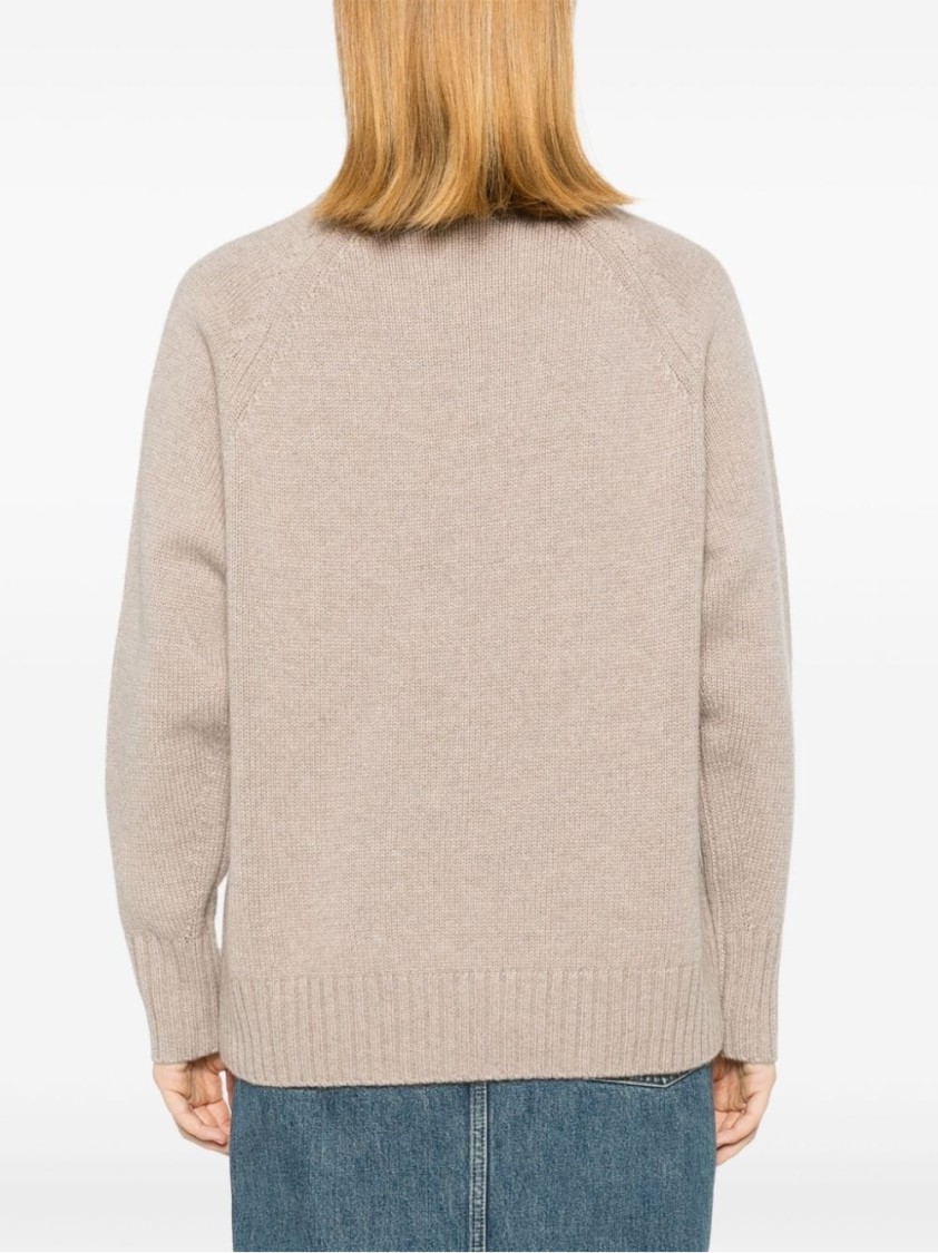 P.a.r.o.s.h . Raglan Sleeve Knit Sweater In Neutral