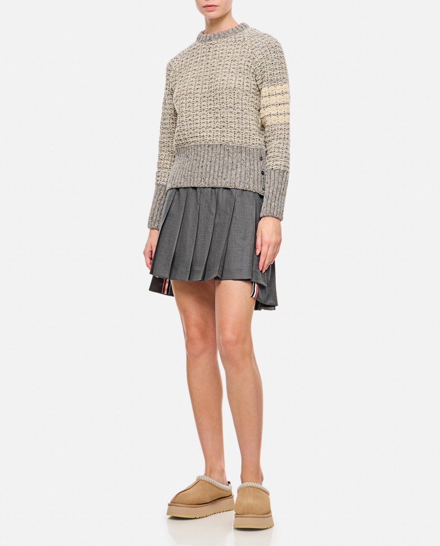 Thom Browne Women Pleated Skirt In Grey