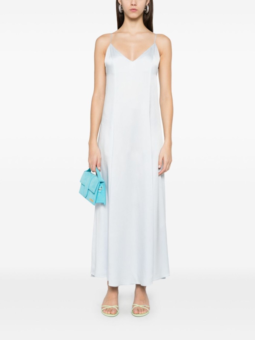 Shop Forte Forte Light Blue Flowing Maxi Dress