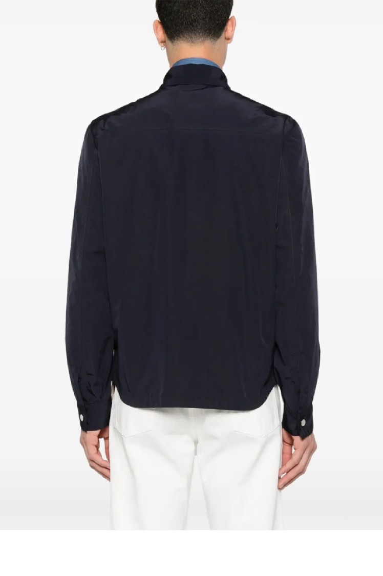 Brunello Cucinelli Logo-buttons Jacket In Blue