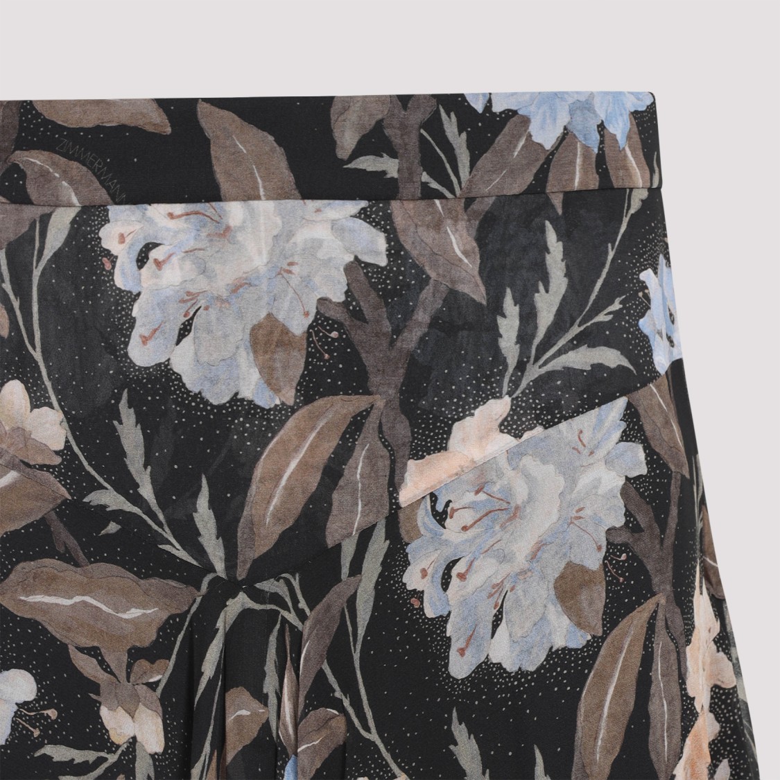 Shop Zimmermann Eden Handkerchief Midi Skirt In Black