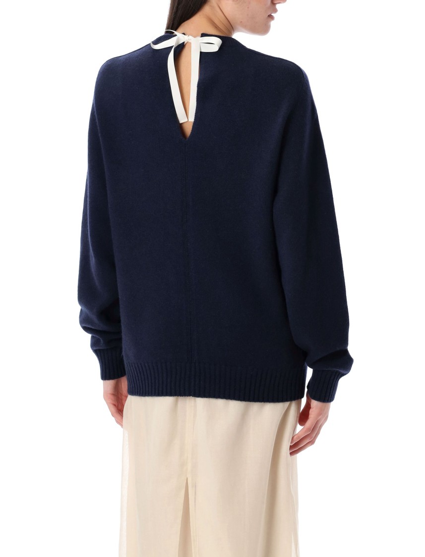 CARVEN CARVEN RIBBON DETAIL CASHMERE SWEATER