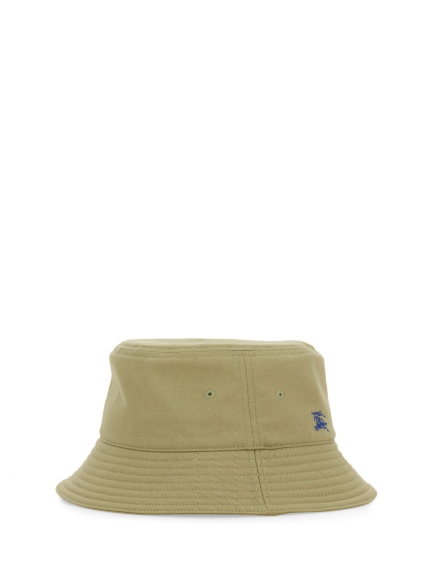 Burberry Wide Brim Cotton Bucket Hat In Neutrals