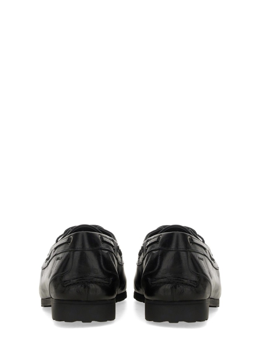 Bally Smooth Leather Loafers With Decorative Lacing