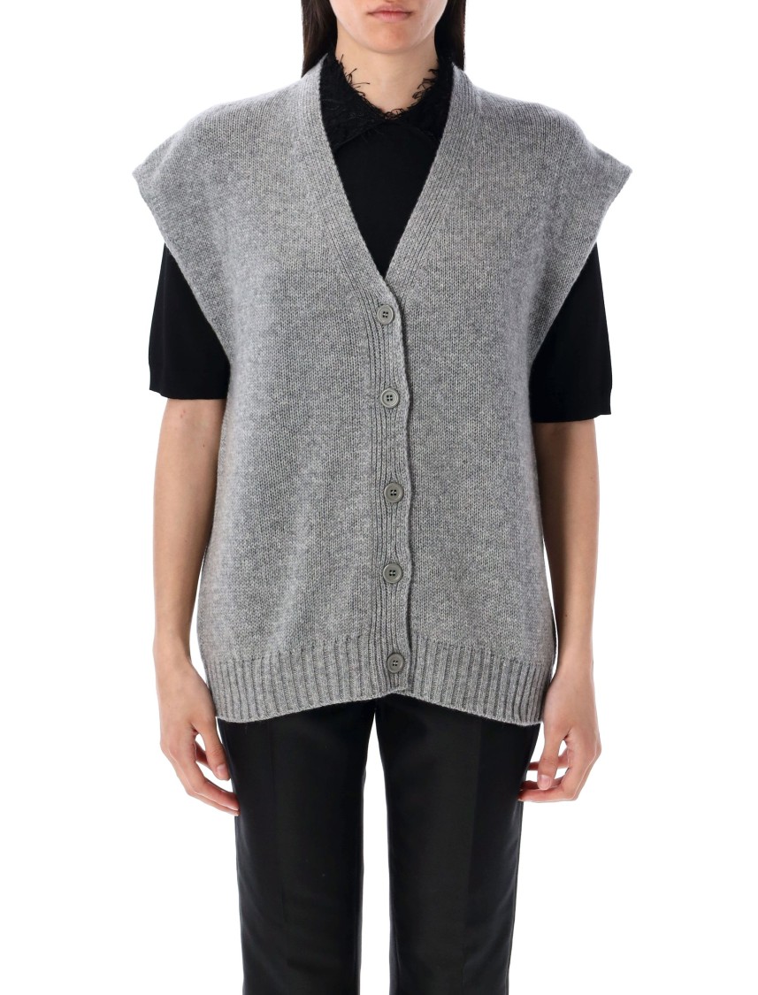 Fabiana Filippi Knitwear V-neck Sleeveless Cardigan