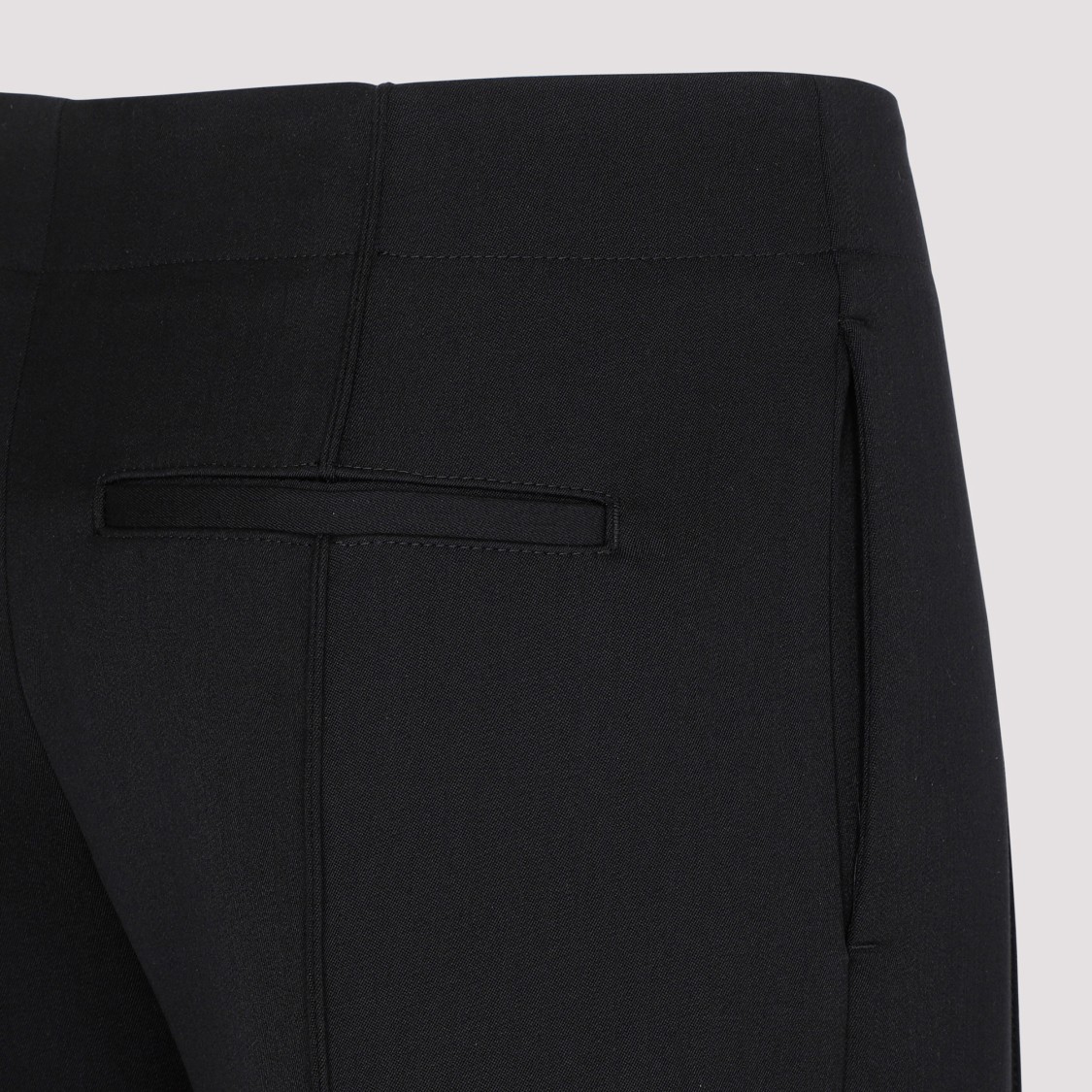 Bottega Veneta Wool Cropped Trousers In Black