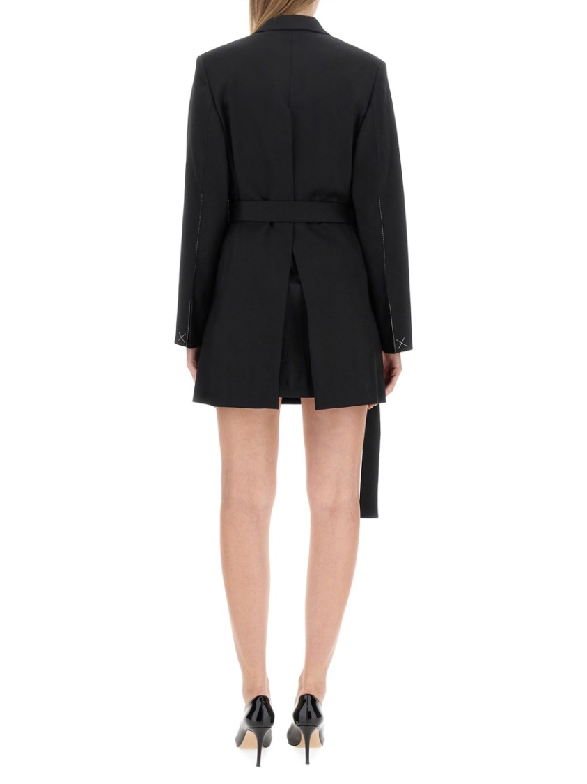 ワンピース VICTORIA BECKHAM DOUBLE-BREASTED MINI DRESS Victoria Beckham Double-breasted mini dress with belted
