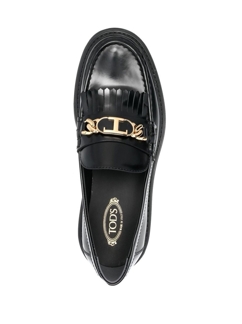 Tod's Gomma Pes Loafers In Black