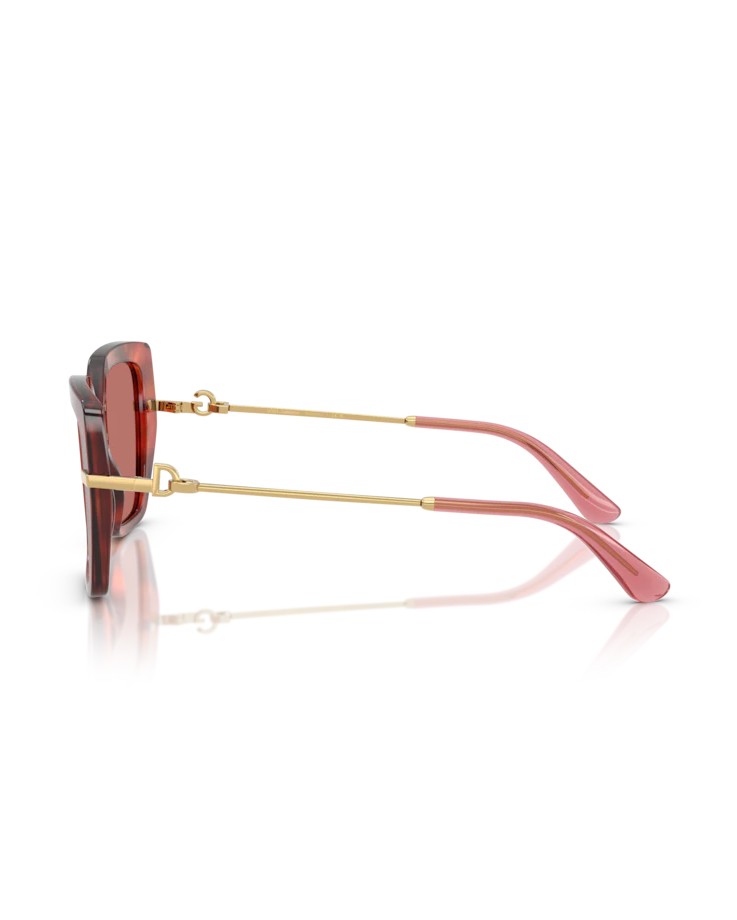 Dolce & Gabbana Havana Brown Metal Frame Sunglasses In Brown