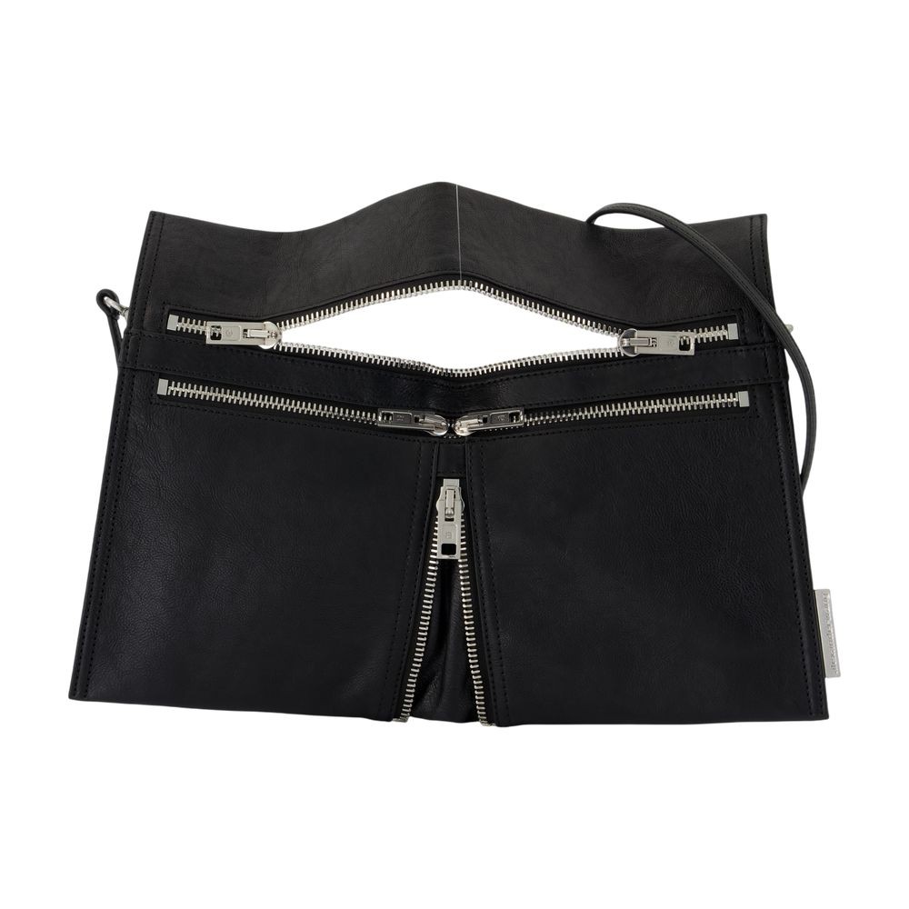 Alexander Wang Geo Medium Crossbody - Leather - Black In Black