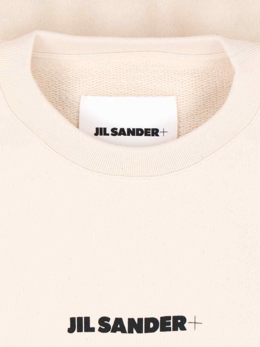 Jil Sander Logo Print Crewneck Sweatshirt