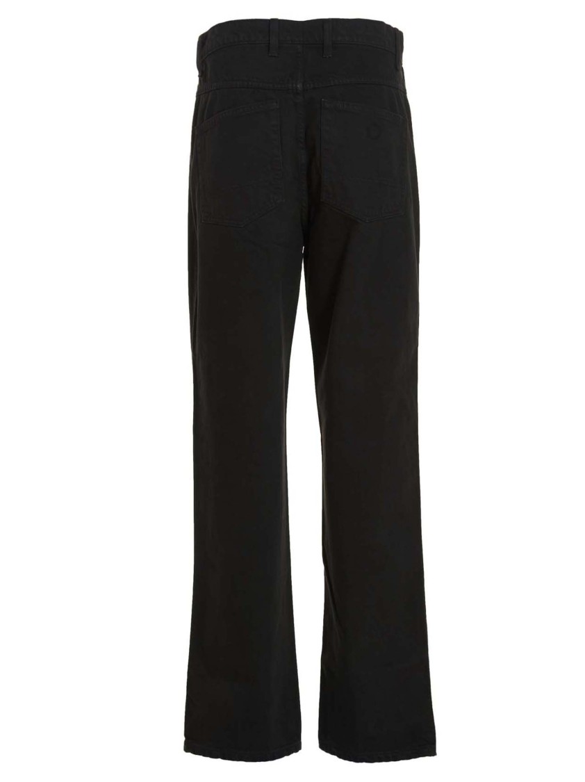 Objects Iv Life Dark Grey Straight Jeans In Black