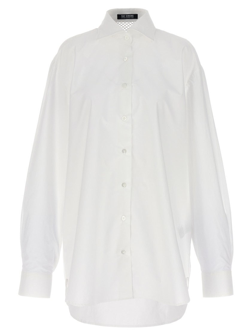 Raf Simons Cotton Poplin Shirt In White
