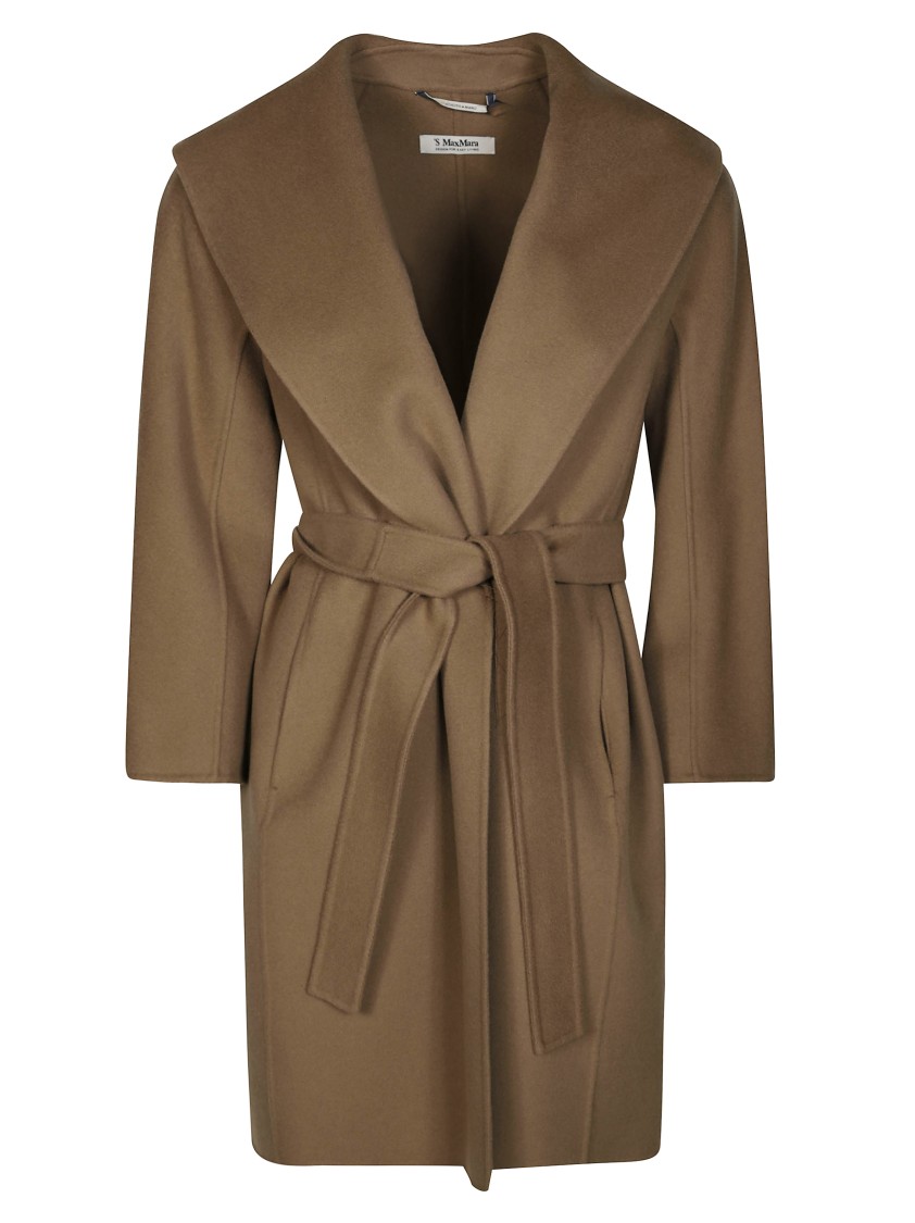 Max Mara Messi Coat In Brown