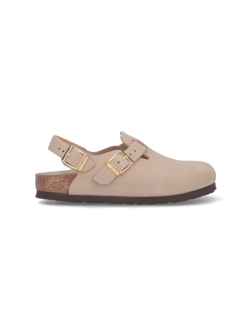 Birkenstock Nubuk Leather Tokio Clog Shoes