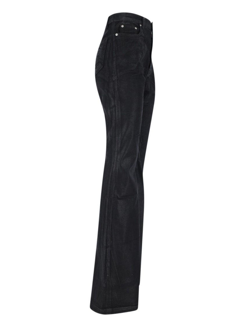 Rick Owens Drkshdw Drkshdw By Rick Owens "bolan" Bootcut Jeans – Black In Black