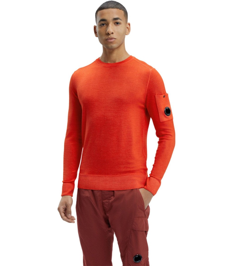 C.p. Company C. P. Company Man Sweater Orange Size 40 Wool In Red