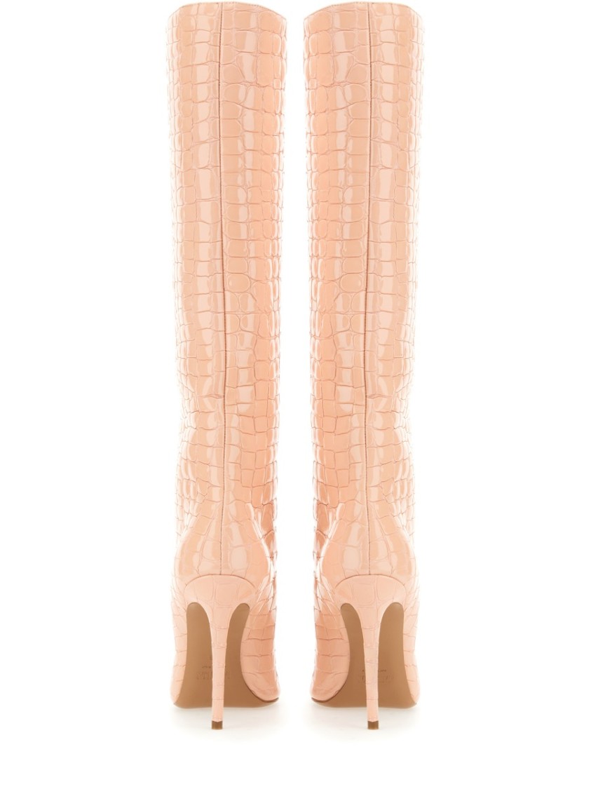 Paris Texas Leather Boot In Pink