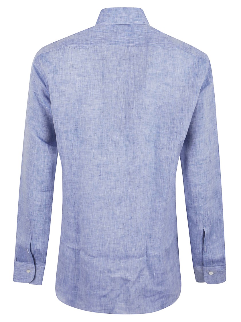 Buonamassa Pure Linen Shirt With Classic Collar