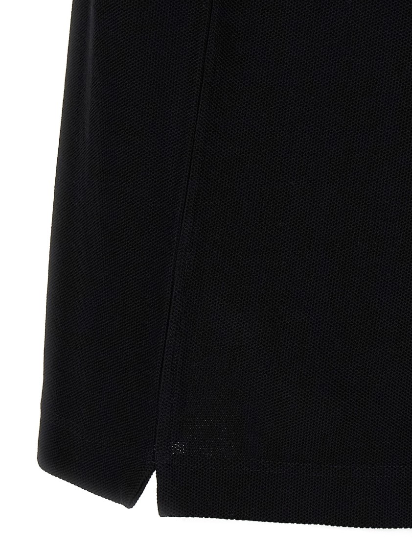 Dolce & Gabbana Polo Shirt In Piqué De Coton In Black