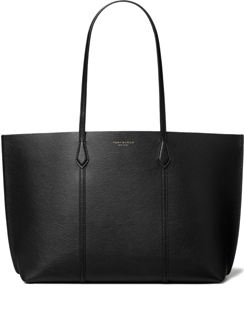 トートバッグ Tory Burch Embossed Logo Black Tote Bag T Monogram Embossed Tote: Women's Designer Tote Bags | Tory