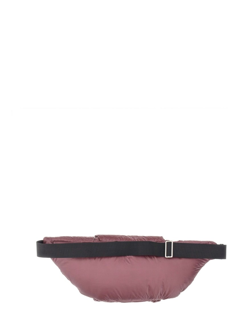 Jil Sander Quilted Padded Pouch With Adjustable Straps In Pink