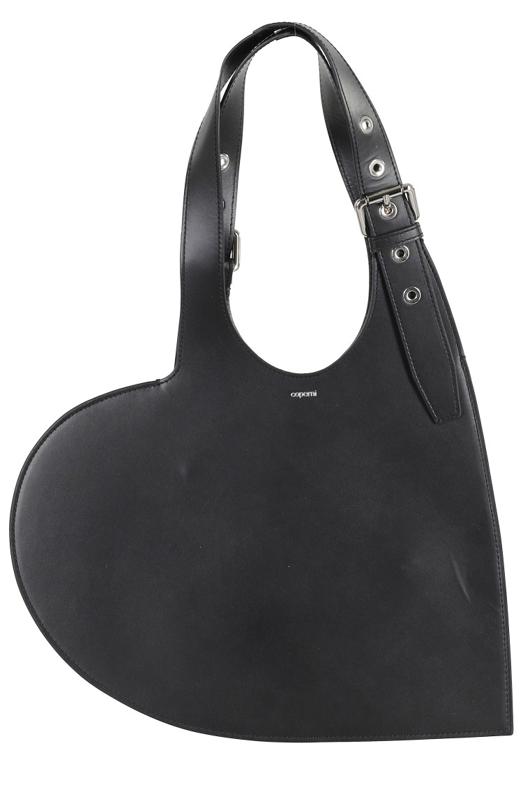 Coperni Belt Heart Tote Bag In Black