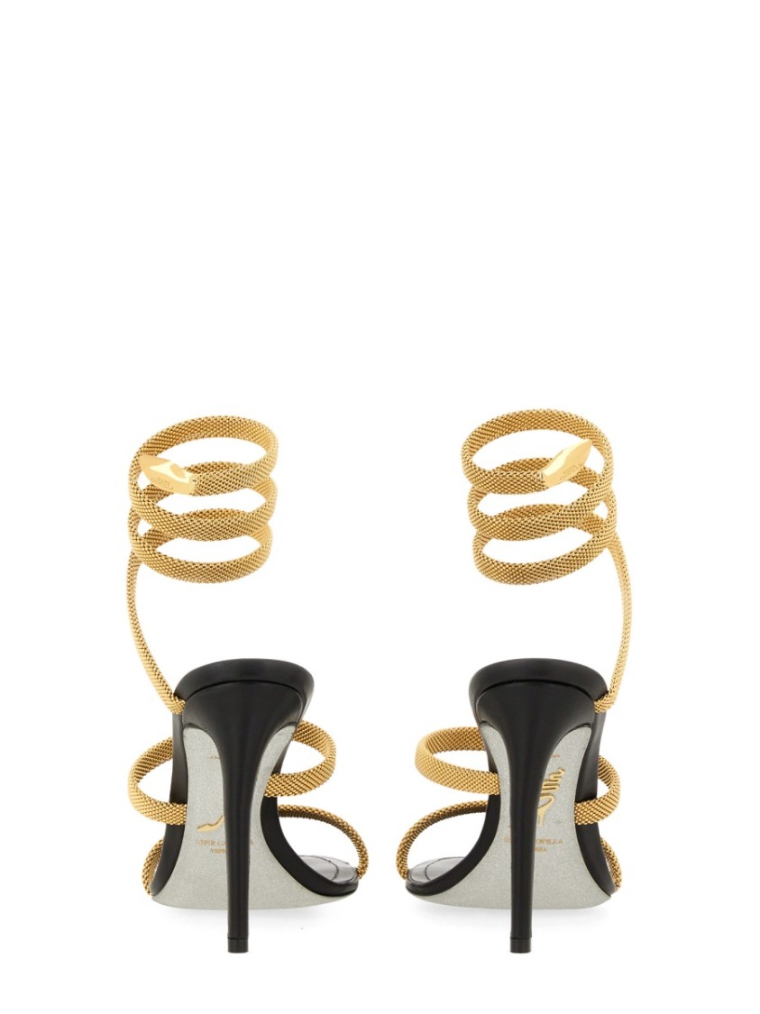 René Caovilla Rene Caovilla Sandal Trigold Cleo In Gold