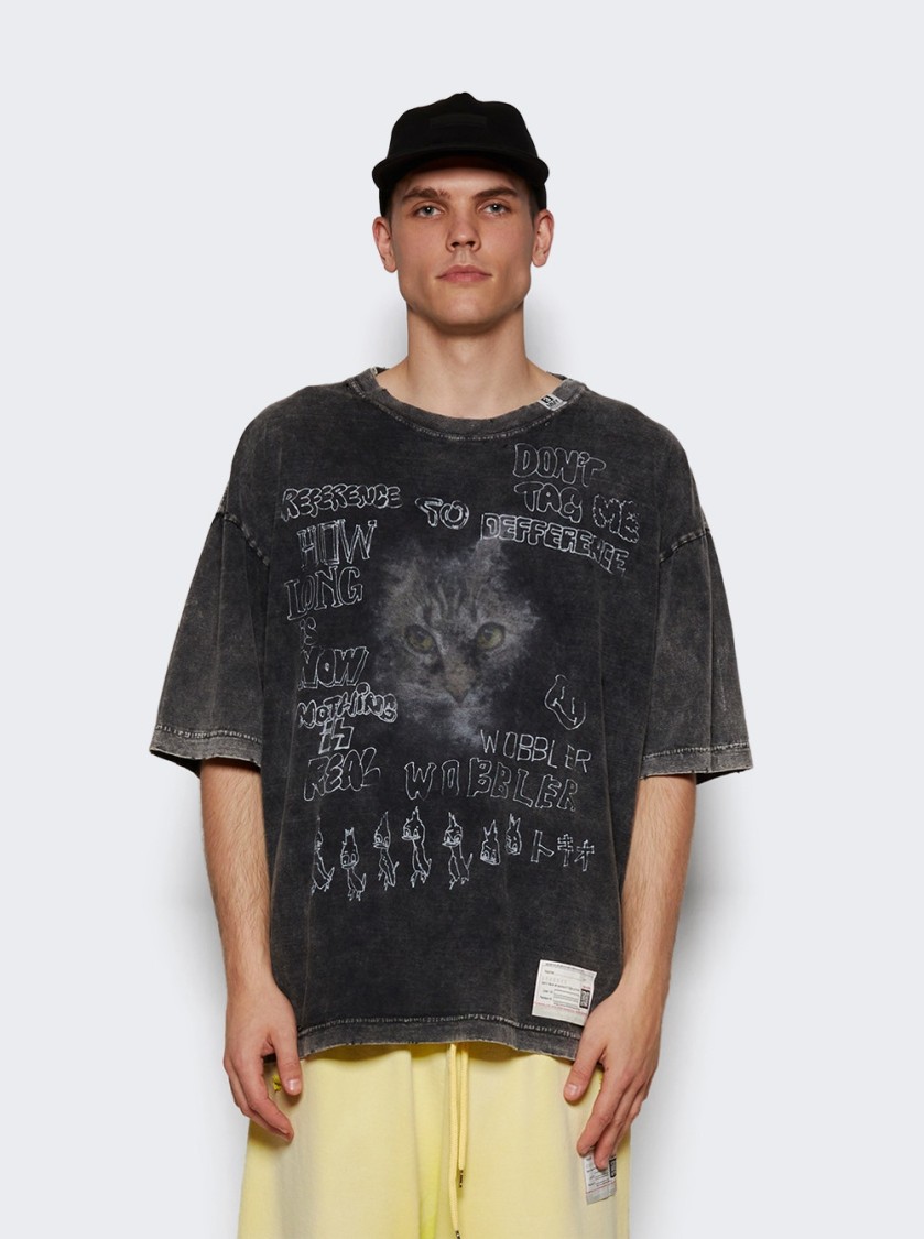 Miharayasuhiro Maison Mihara Yasuhiro Bleached Tee Black