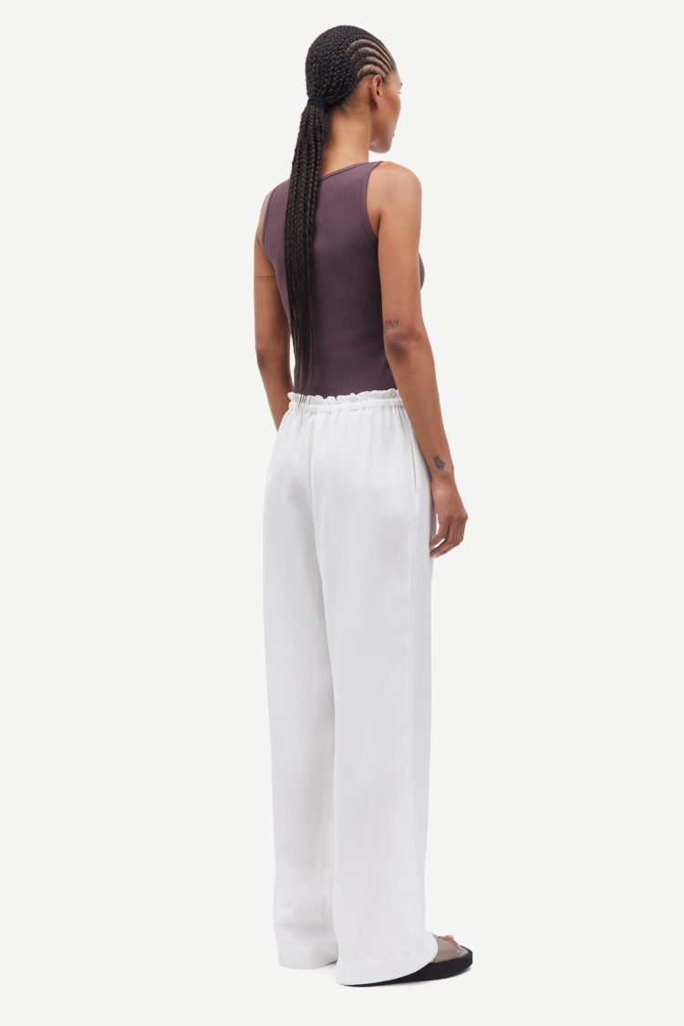 Samsoe & Samsoe Samsoe Samsoe Mid-waist Trousers With Elasticated Drawstring