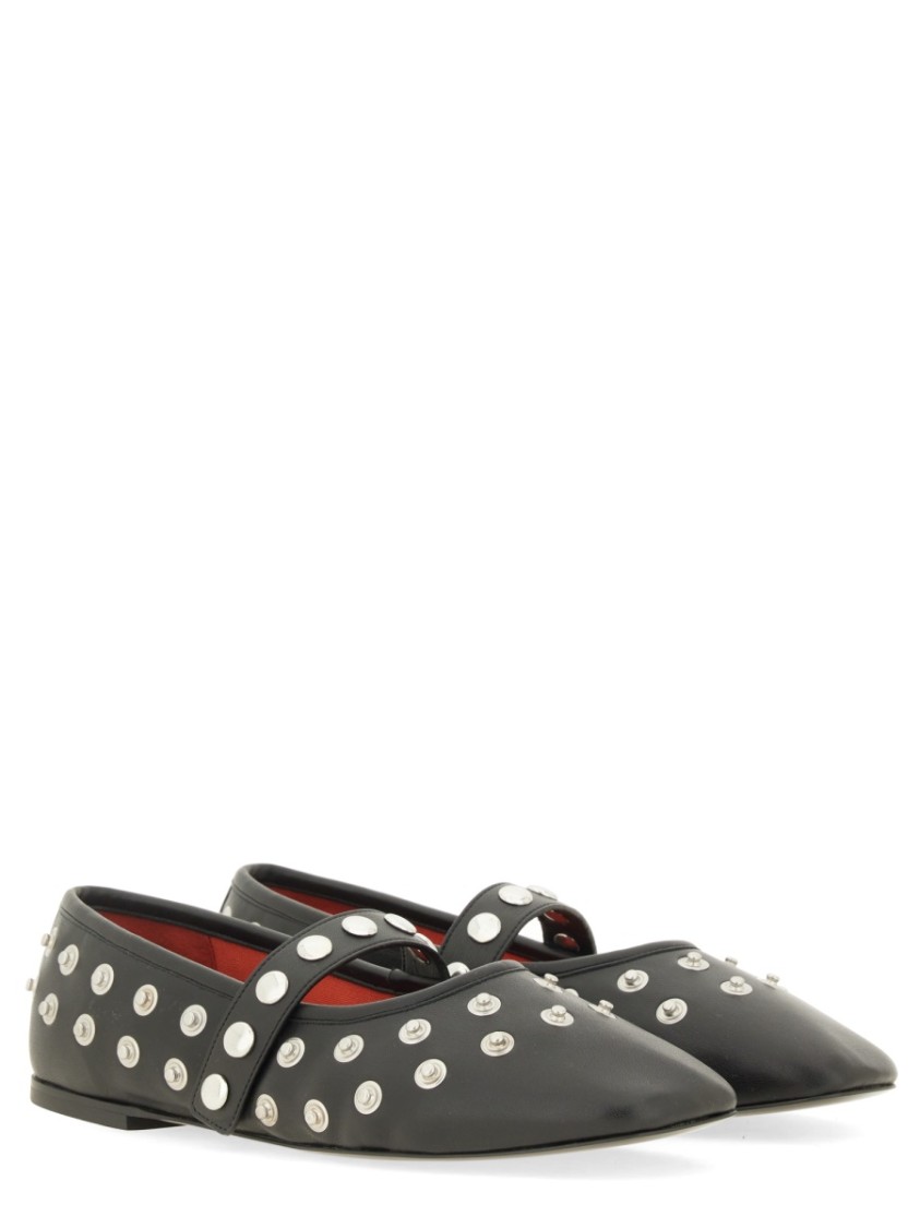 Stella Mccartney Ryder Vegan Embellished Mary Jane Ballerina Flats In Black