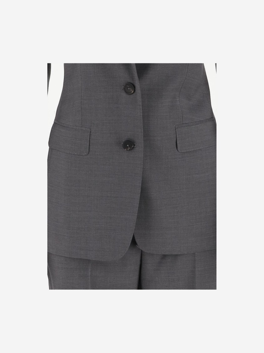 Shop Tagliatore Stretch Virgin Wool Suit