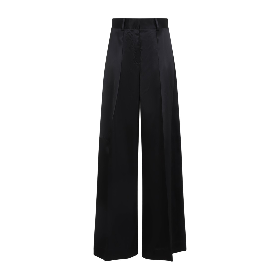 Jil Sander Black Viscose Pants In Black