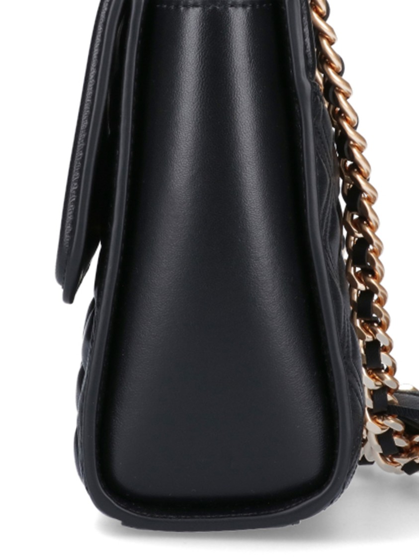 Tory Burch "fleming" Convertible Crossbody Bag – Black In Black