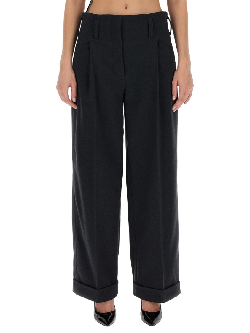 Shop Philosophy Di Lorenzo Serafini Wide Leg Pants In Black
