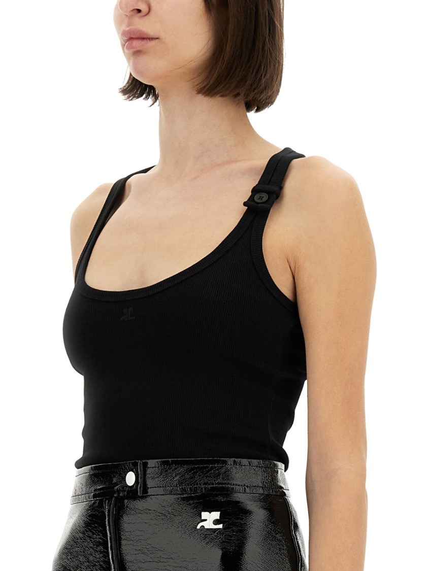 Courrèges Courregès Tank Top In Black