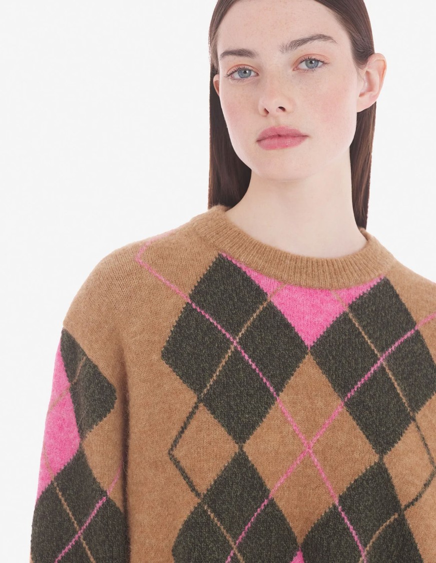 Maison Kitsuné Boxy-cut Wool And Alpaca Jumper