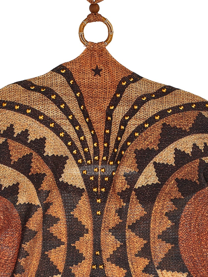 Pin Up Stars Intreccio Africano One-piece Swimsuit In Brown