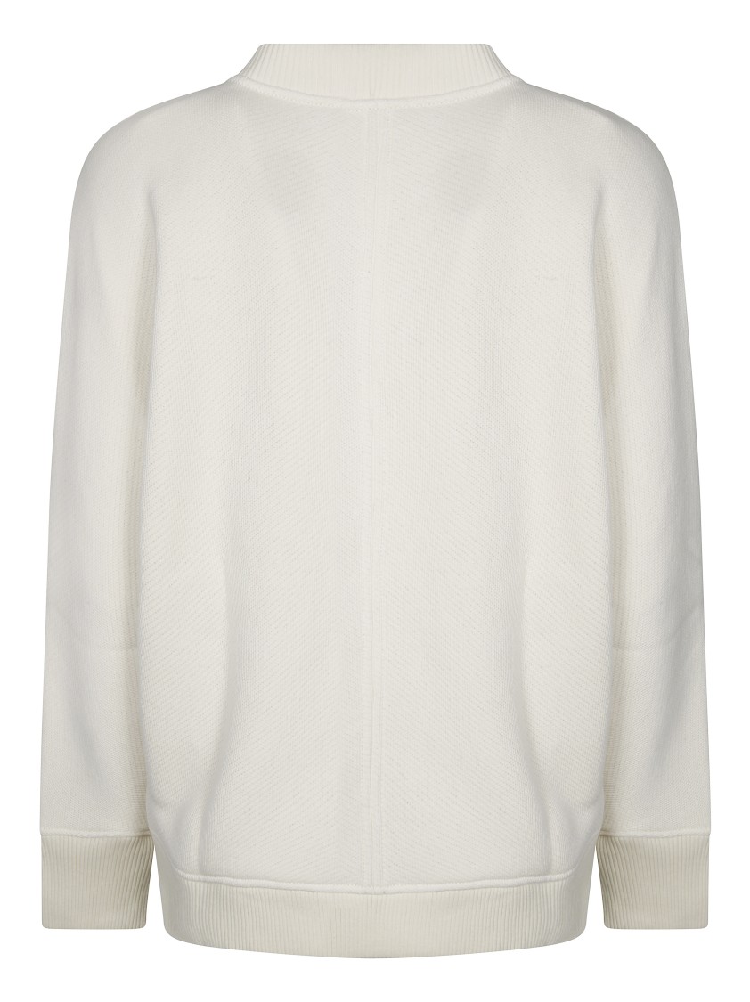 Max Mara Women Ivory Cotton Blend Cral Cardigan In White