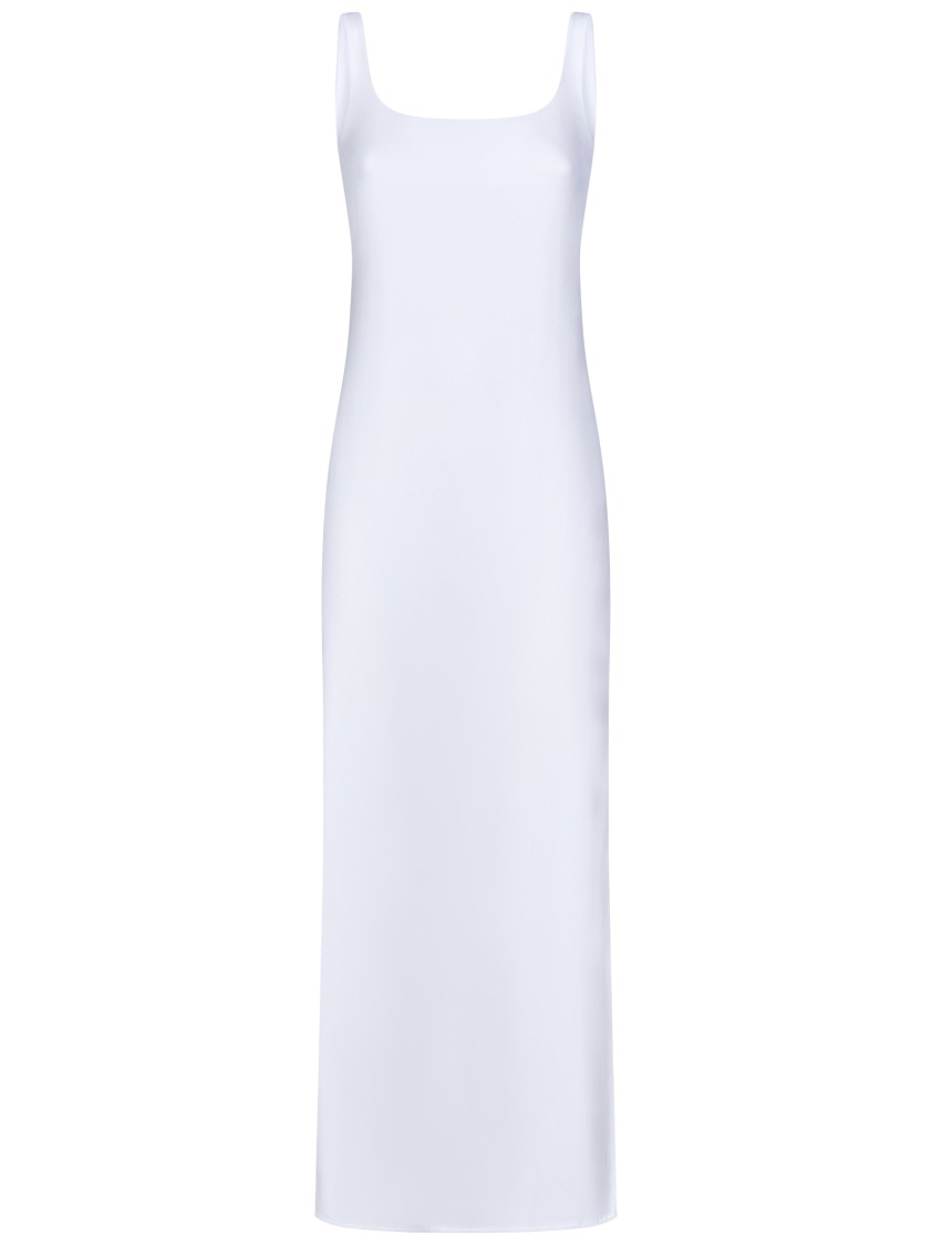 Fisico Cristina Ferrari Fisico Maxi Dress With Side Slit In White