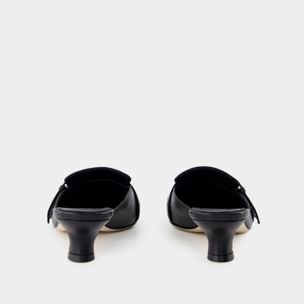 Shop Aeyde Aeydē Danielle Sandals - Leather - Black