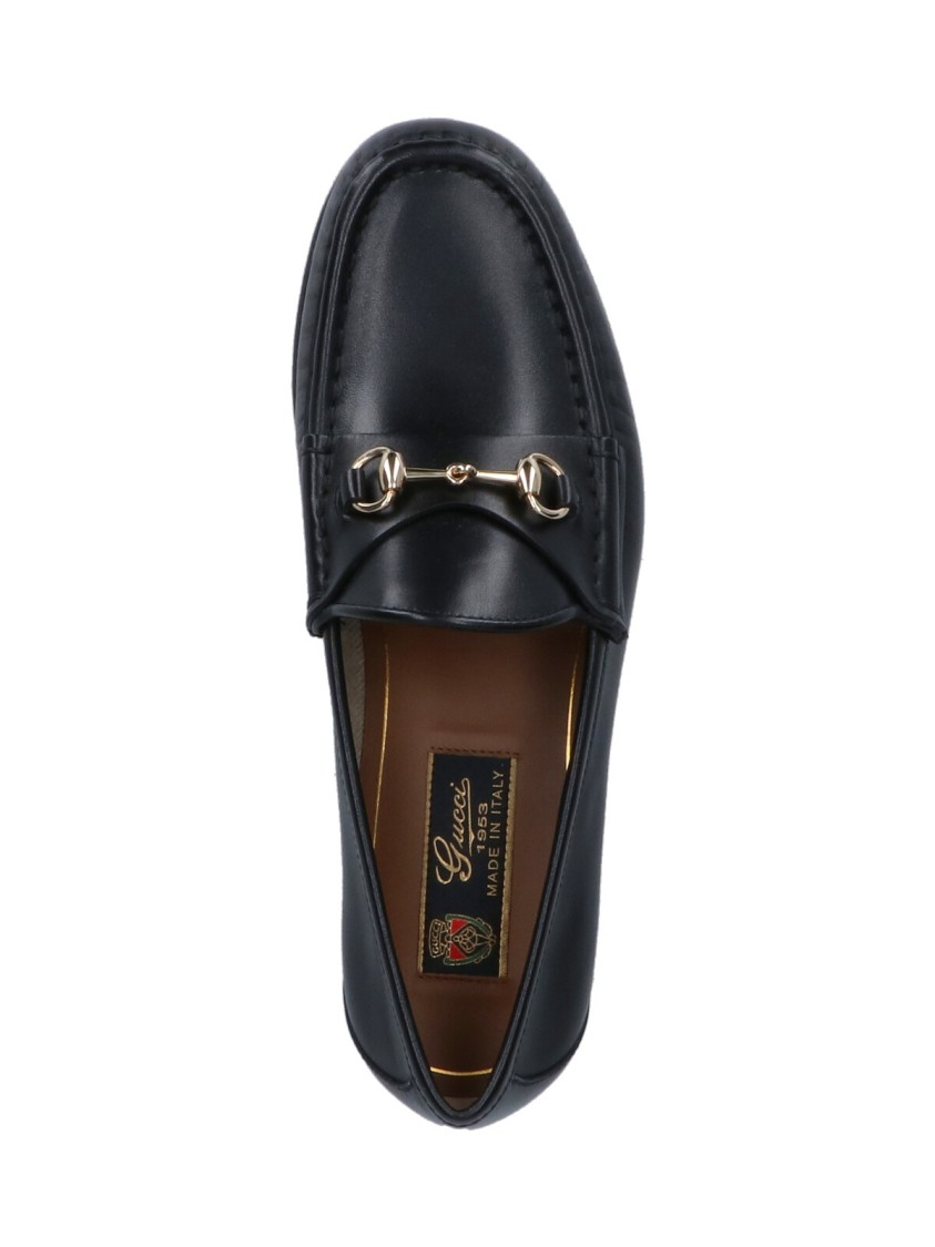 Gucci Horsebit 1953 Leather Loafers With Gold-tone Hardware In Black