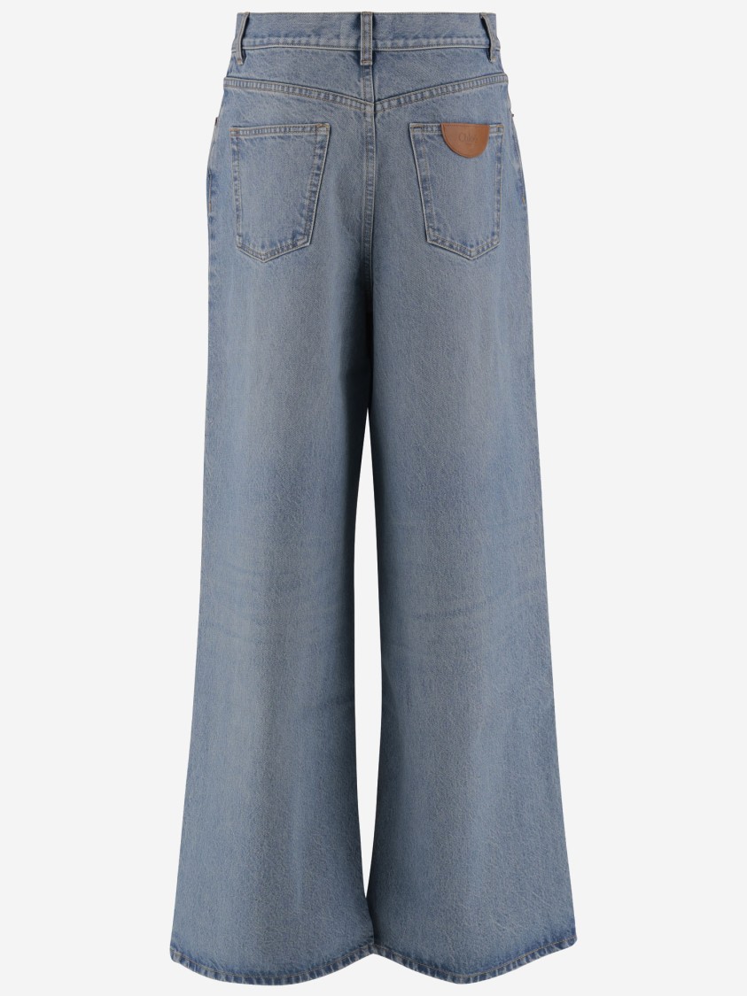 Shop Chloé Wide-leg, High-waisted Jeans